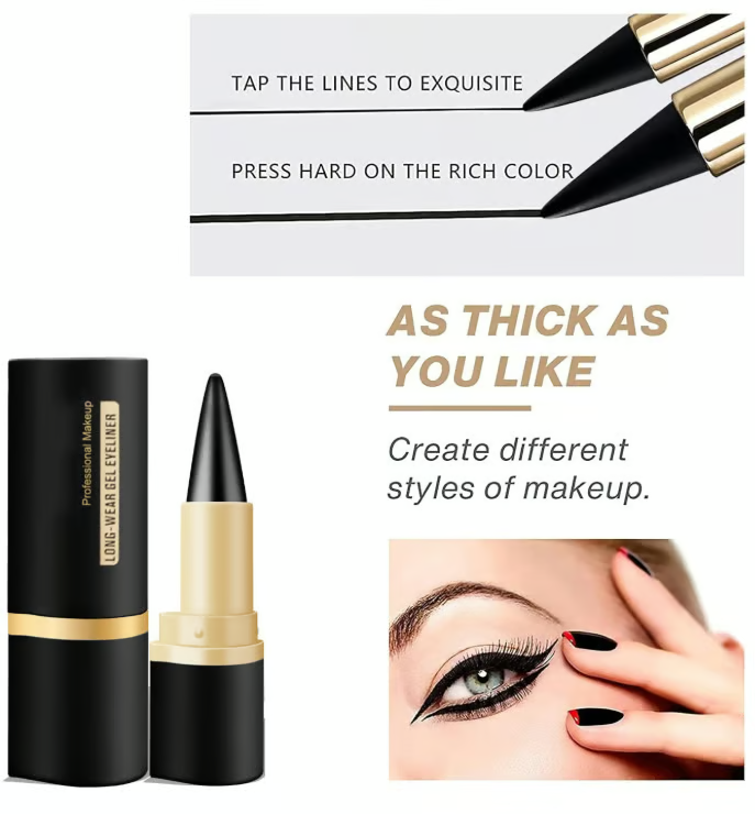 InkSilk – Natural Black Eyeliner Cream (1+1 free)