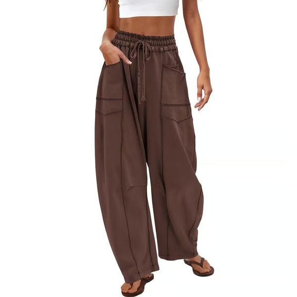 ComfyBarrel – Wide Leg Lounge Sweatpants with Pockets