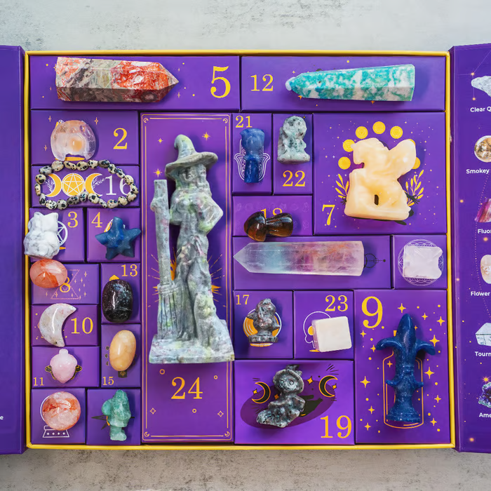 MysticMoon Halloween Countdown Crystal Box – 31 Days of Magic