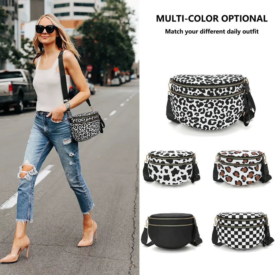 IrisLuxe – Best Version Crossbody with Double Zips