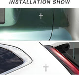 FaithMark – Metal Jesus Cross Emblem Stickers