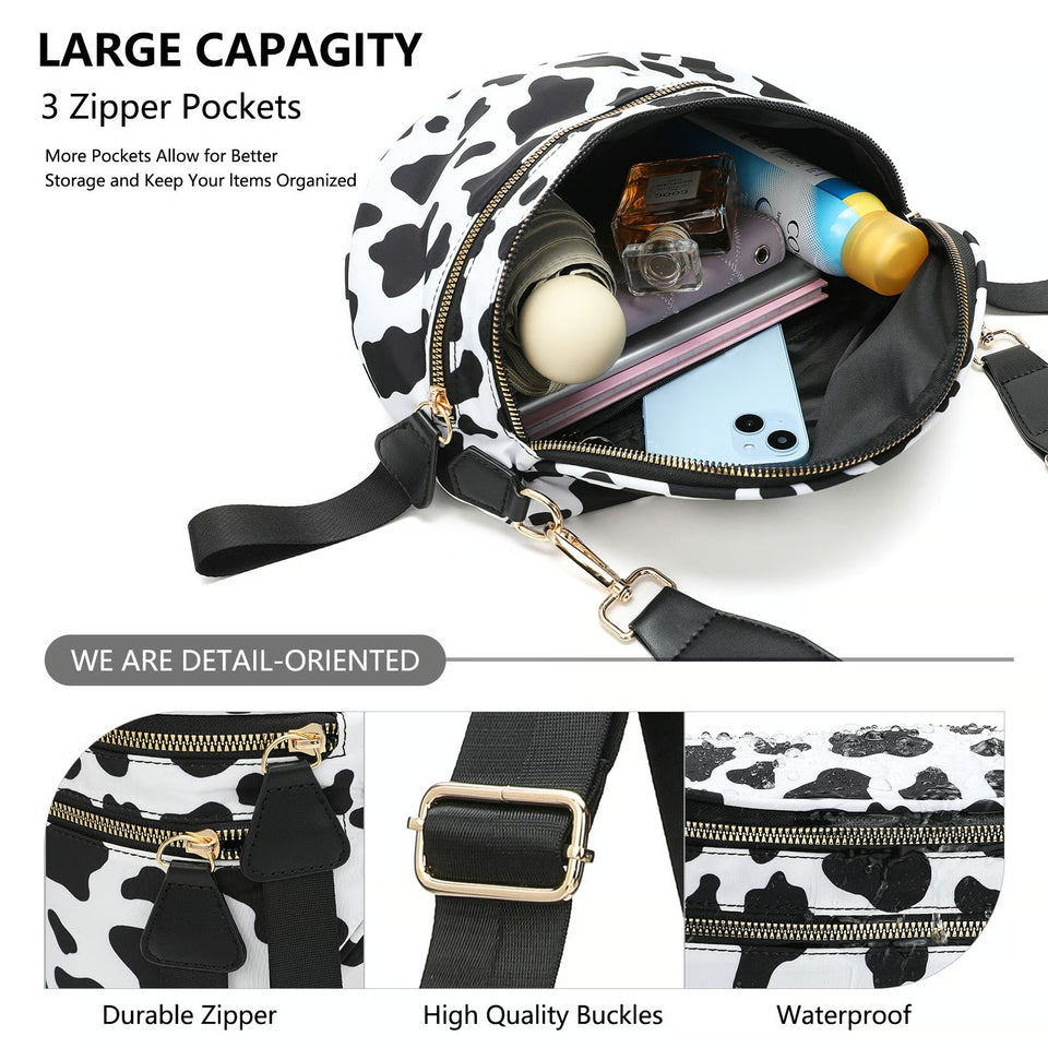 IrisLuxe – Best Version Crossbody with Double Zips
