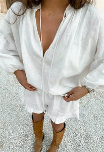 BreezyBloom – Lantern Sleeve Lounge Set