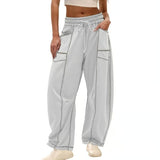 ComfyBarrel – Wide Leg Lounge Sweatpants with Pockets