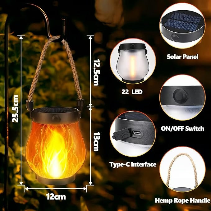 LumaFlare – Dancing Flame Solar Light Lanterns