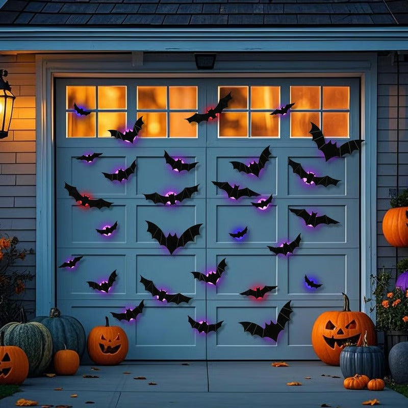 HauntGlow – Glowing 3D Bats for Enchanted Walls (12 Pcs Set)