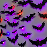 HauntGlow – Glowing 3D Bats for Enchanted Walls (12 Pcs Set)