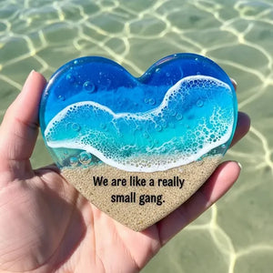 AquaHeart – Mini Ocean Inspired Heart Keepsake