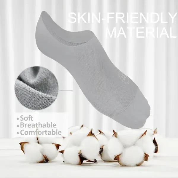 InvisiSoft – Non Slip Combed Cotton Hidden Socks
