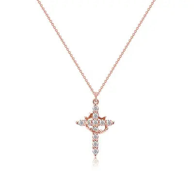RoyalFaith – Crown Cross Pendant Necklace