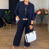CELINE - Sophisticated 3-Piece Cardigan Set