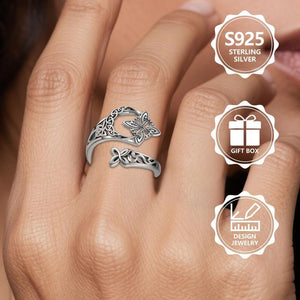SilverRune – Celtic Knot Open Band Ring