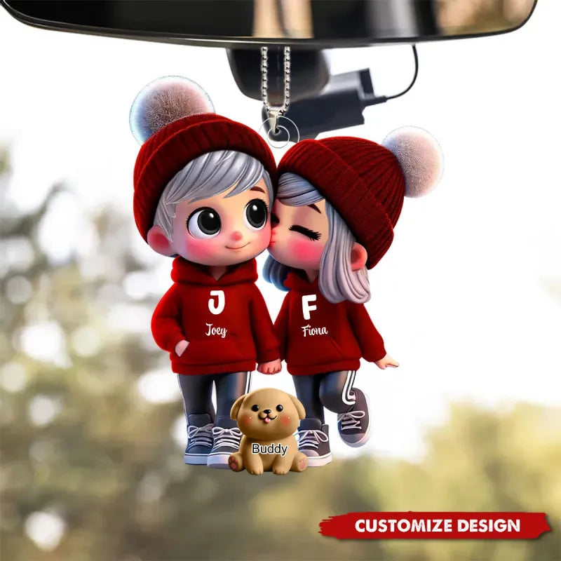 LoveRide – Personalized Acrylic Car Hanger