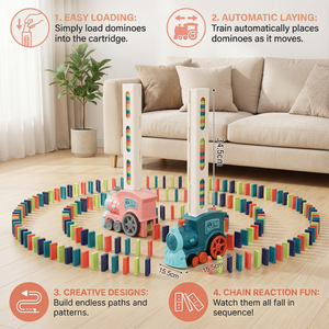 BuildTrack - Domino Train Set