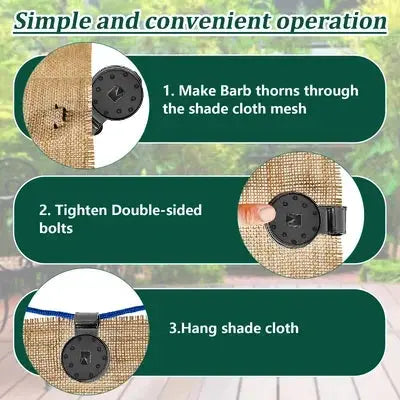 Shade Cloth Heavy Duty Lock Grip marnetic