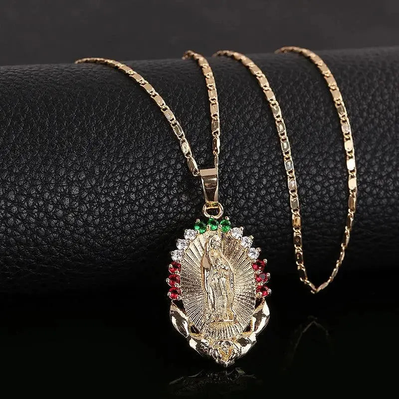 Virgin Mary Pendant Necklace Marnetic