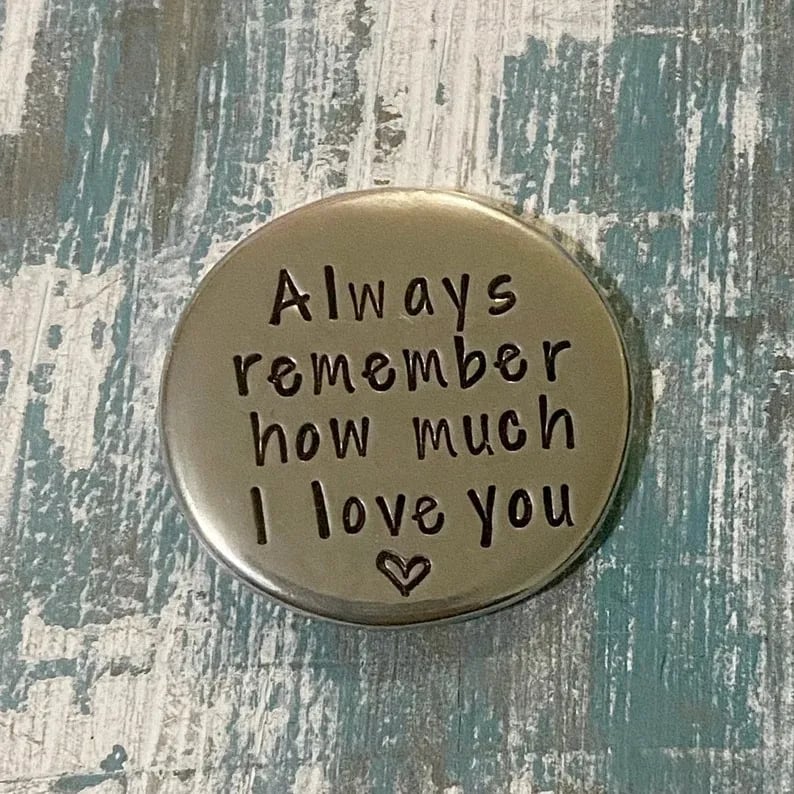 Heartfelt Pewter Pocket Tokens