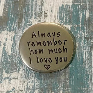 Heartfelt Pewter Pocket Tokens