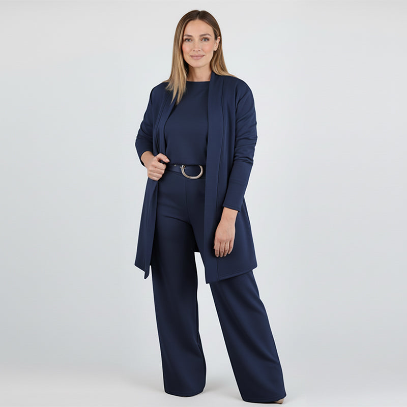 LuxeTrio – Elegant 3-Piece Cardigan Set