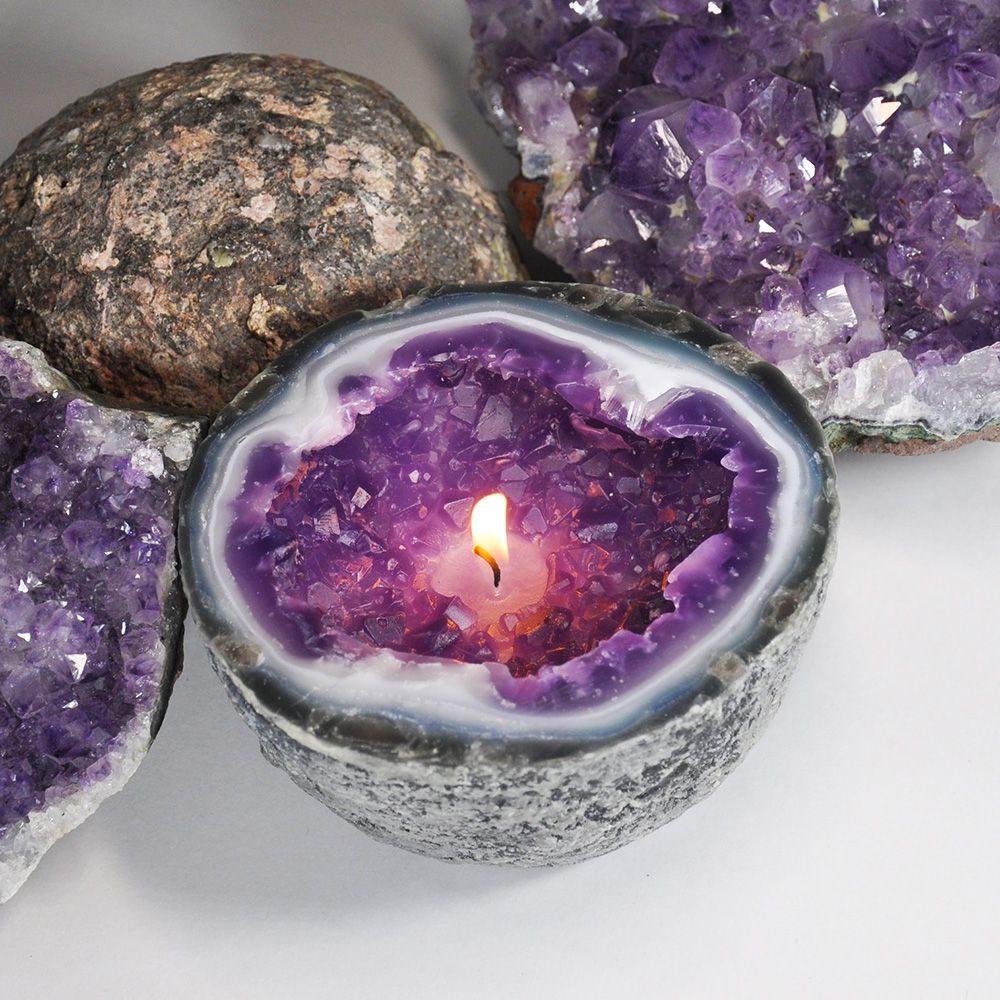 GlowShard - Geode Fire Display (100% WAX)