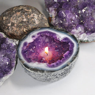 GlowShard - Geode Fire Display (100% WAX)