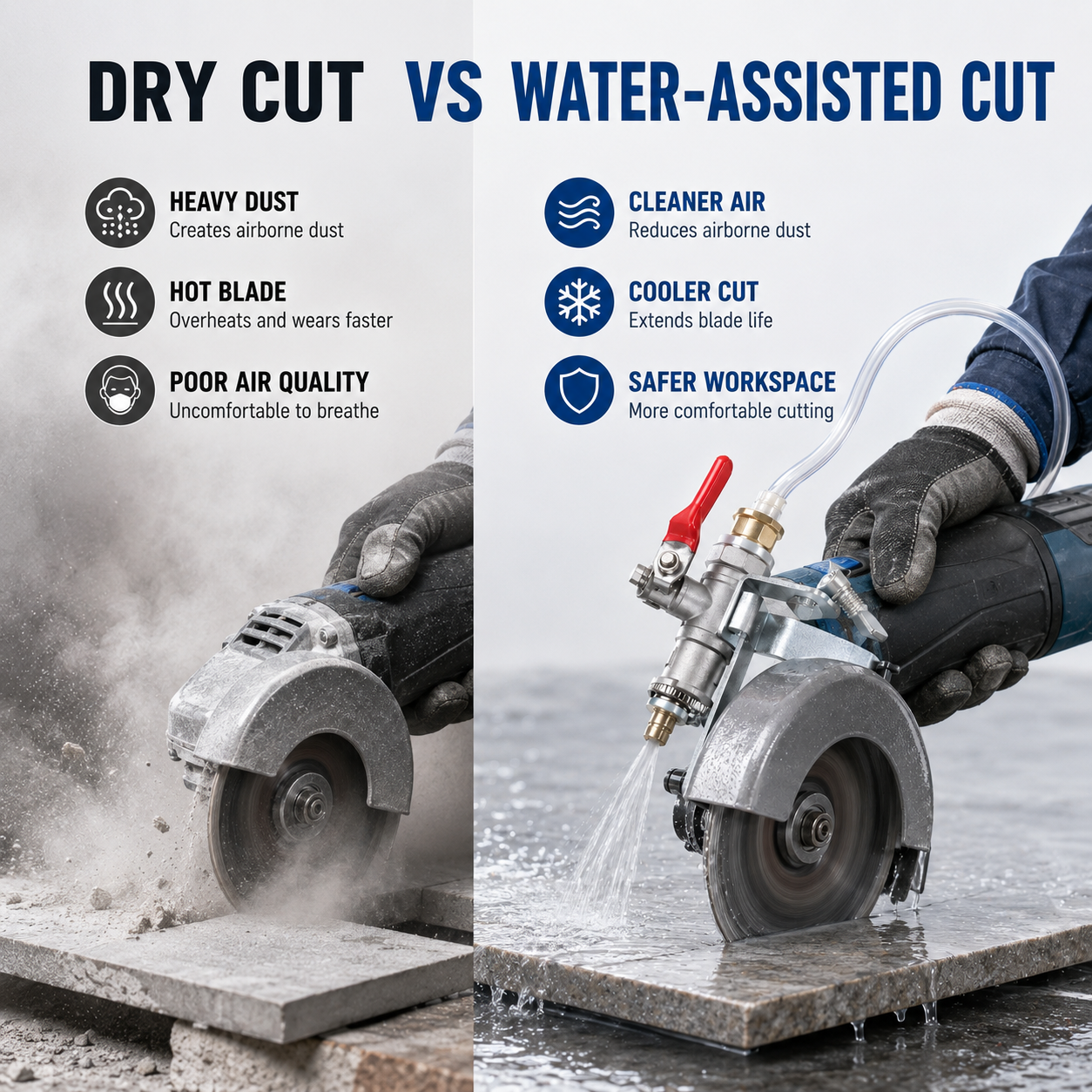 DustGuard – Angle Grinder Water Sprayer