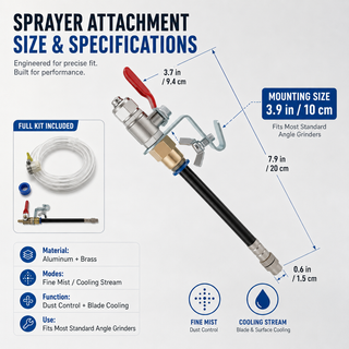 DustGuard – Angle Grinder Water Sprayer