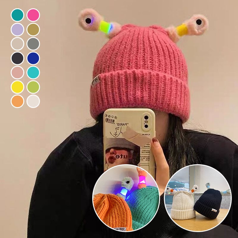 GlowChums Cozy Monster Knit Hat marnetic