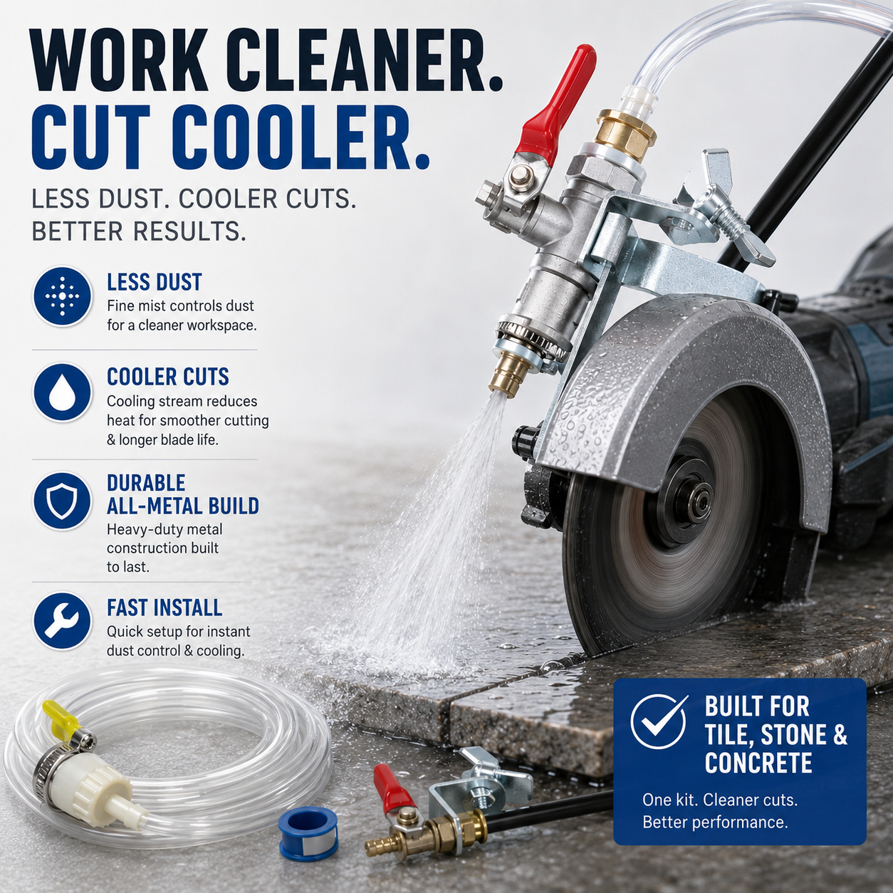 DustGuard – Angle Grinder Water Sprayer