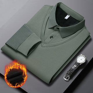 UrbanEdge - Men’s Lapel Knit Shirt Set – Modern Casual Perfection