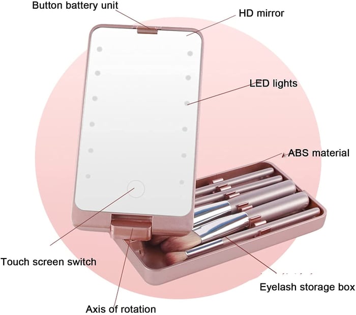 FlickerFlair - LED Brushes for Effortless Travel Glam