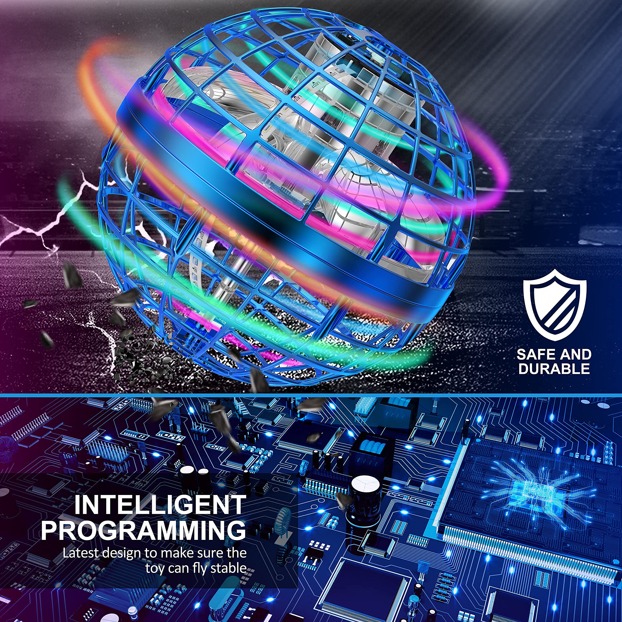 AeroSphere - Self-Returning LED Toy