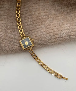 GoldenBloom – Camellia Square Dial Chain Watch