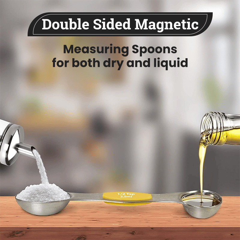 NestEase - Magnetic Kitchen Measuring Set – Compact & Versatile
