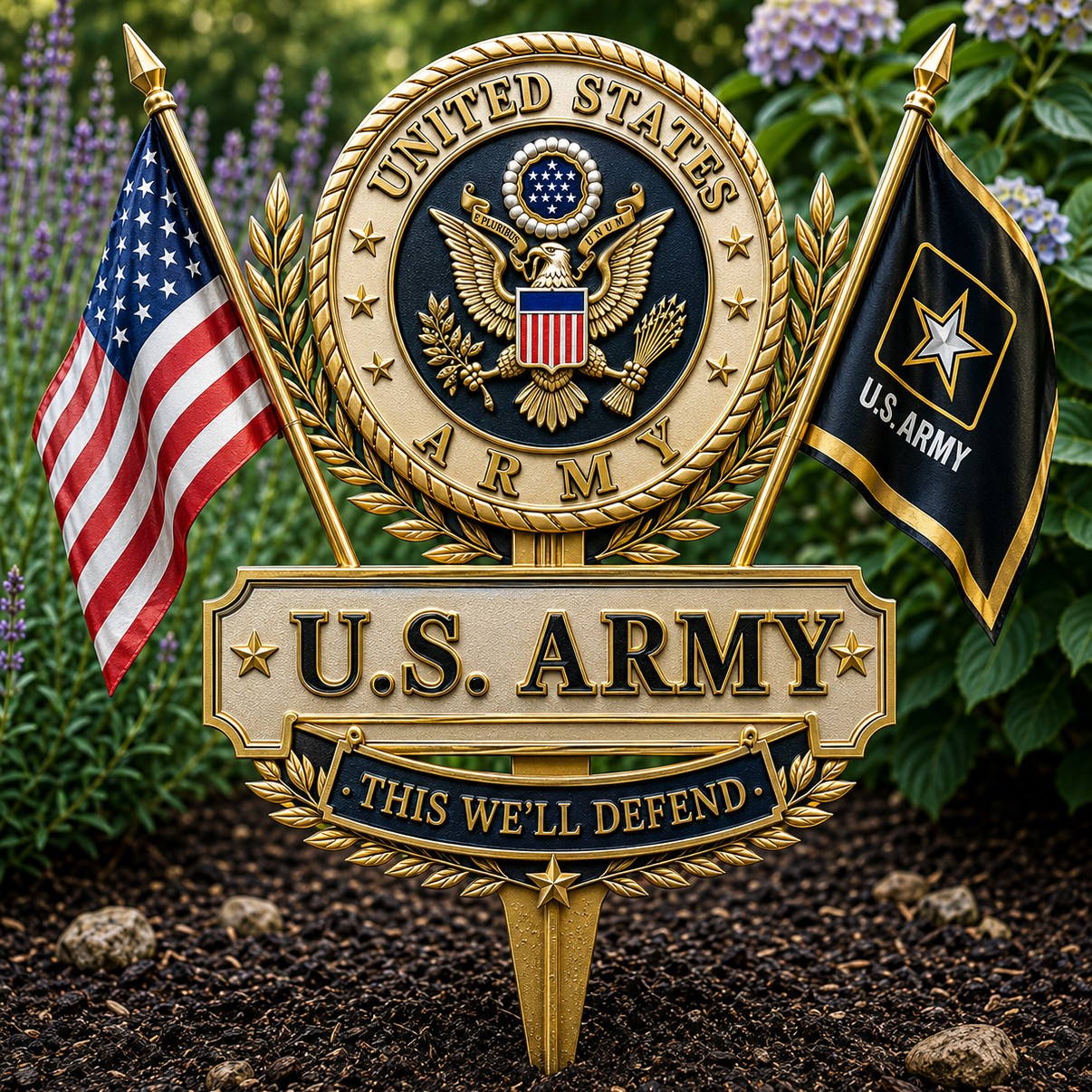 🇺🇸 Last Day Promo: 49% OFF 🎖️- US Army This We’ll Defend Tribute Garden Stake - ✈️Buy 2 Free Shipping Today!