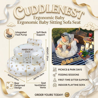 CuddleNest – Ergonomic Baby Sitting Sofa Seat