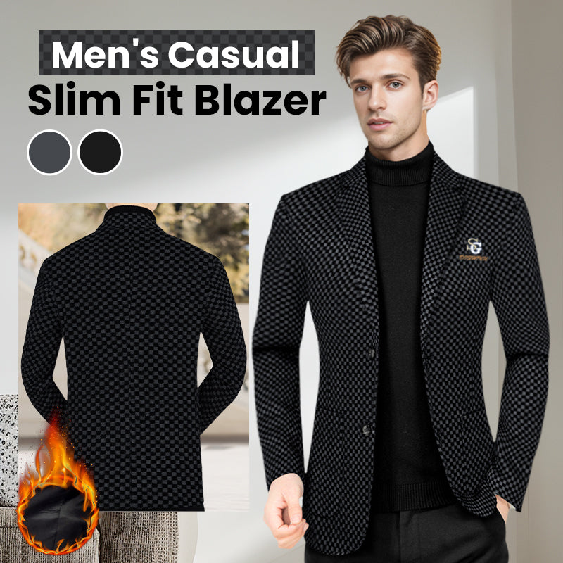 UrbanTailor – Men’s Slim-Fit Casual Suit Jacket