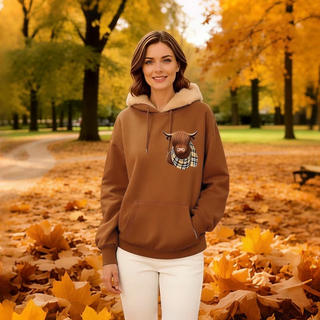 PlushPastures - Cow Print Hoodie