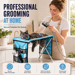 PawPro – 2-in-1 Foldable Pet Grooming Table