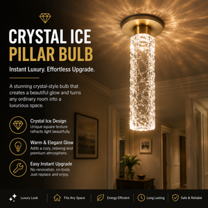 FrostLume – Luxury Ice Pillar Decorative Light