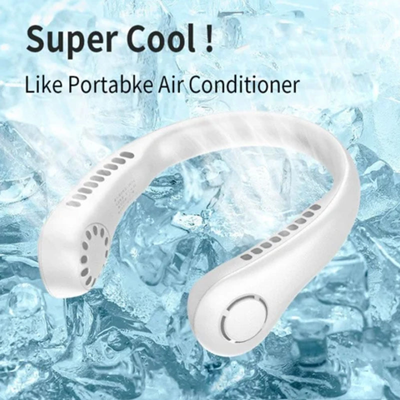 NeckBreeze Pro - 360° Airflow Cooling Fan for Outdoor Comfort