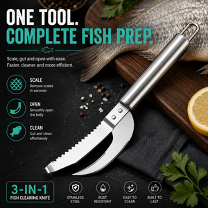 FishMate – Multi Function Fish Scaling & Gutting Tool
