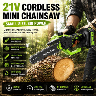 TimberSwift – Compact Cordless Wood Cutting Chainsaw