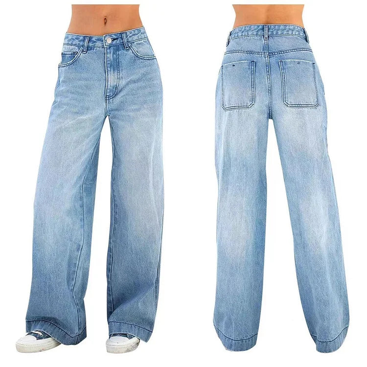 VeloraDenim – Effortless High-Waist Wide Jeans