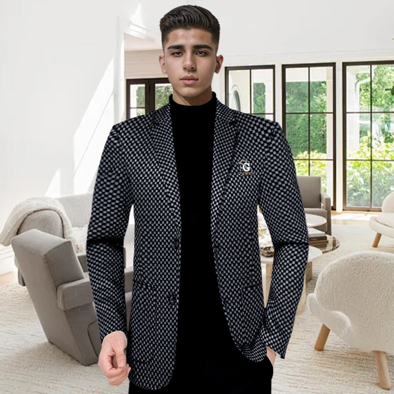 UrbanTailor – Men’s Slim-Fit Casual Suit Jacket