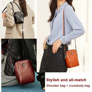 Retro Cowhide Shoulder Bag marnetic