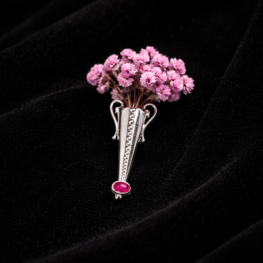 BloomBrooch  – Artistic Wearable Flower Holder Brooch