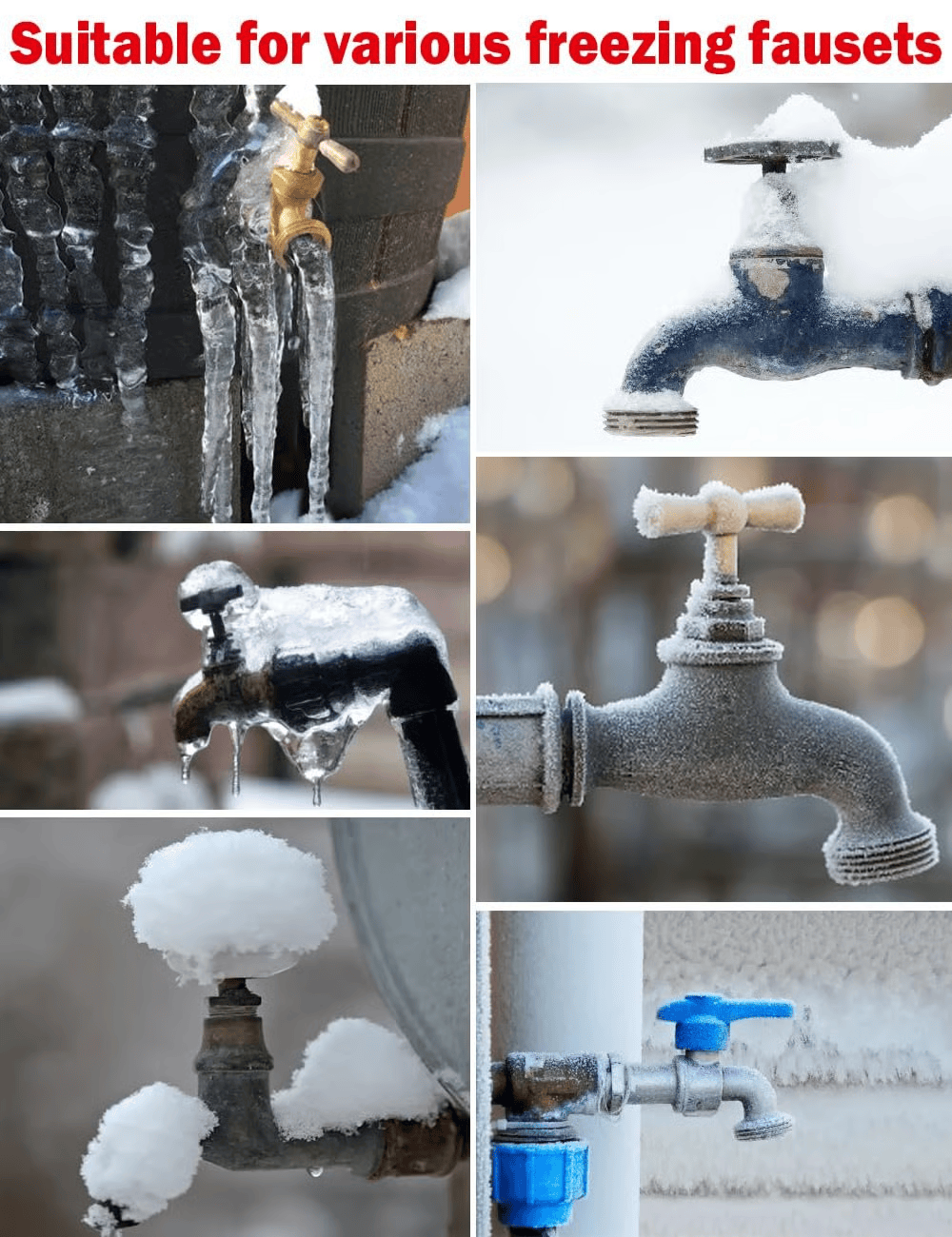 ⚡Last Day 50% OFF🔥Outdoor Faucet Covers for Winter(Set of 4)