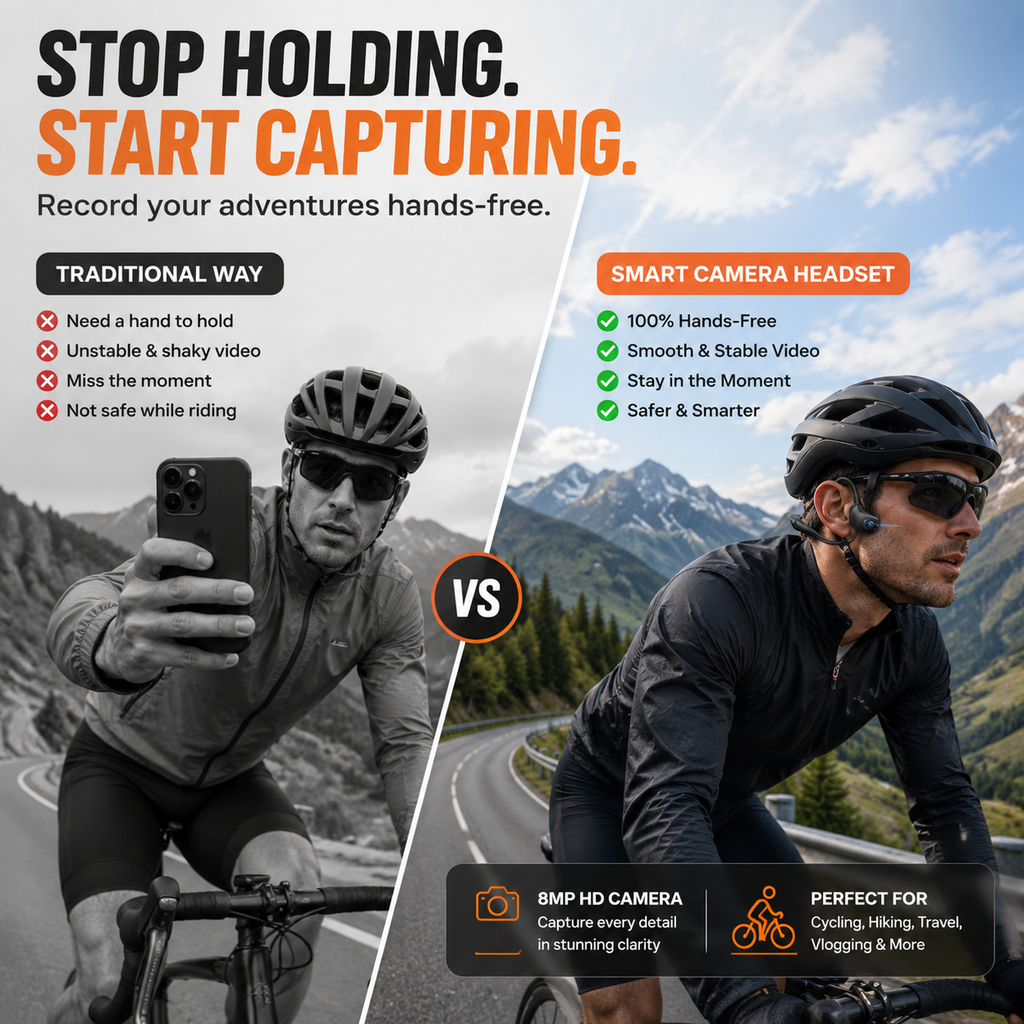 VisionFlow – Smart Open-Ear Camera Headset