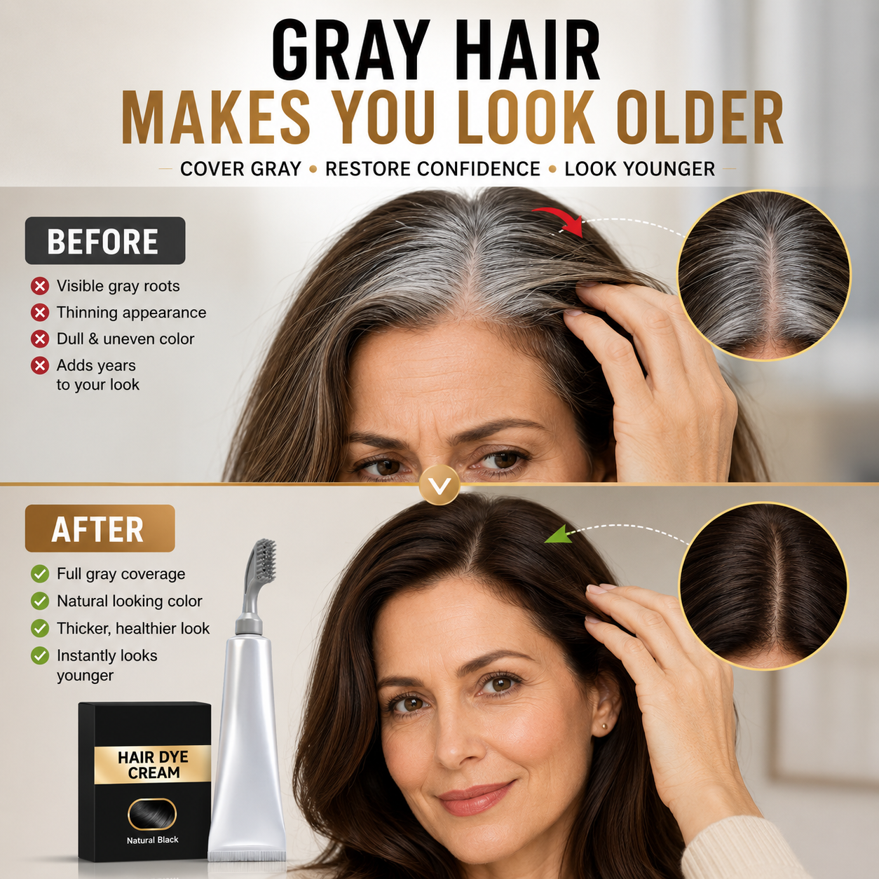 RootRevive – Instant Gray Hair Touch Up Comb